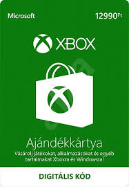  Xbox Live 12990 Ft értékű ajándékkártya