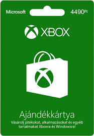 Xbox Live 4490 Ft értékű ajándékkártya