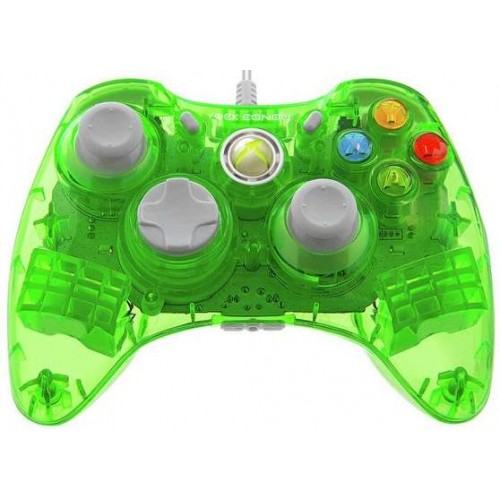 Xbox 360 Rock Candy Green Controller Vezetékes