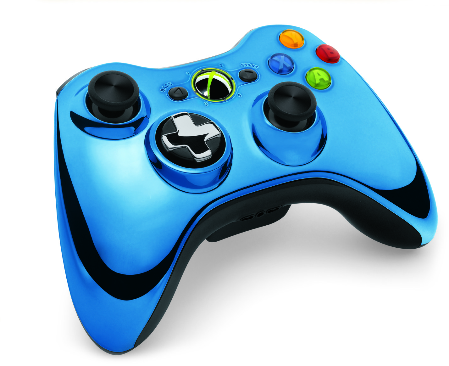 Xbox 360 Wireless Controller Kék Króm