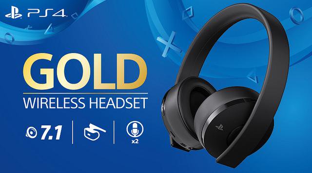 PlayStation Gold Wireless Headset 7.1 - Fekete