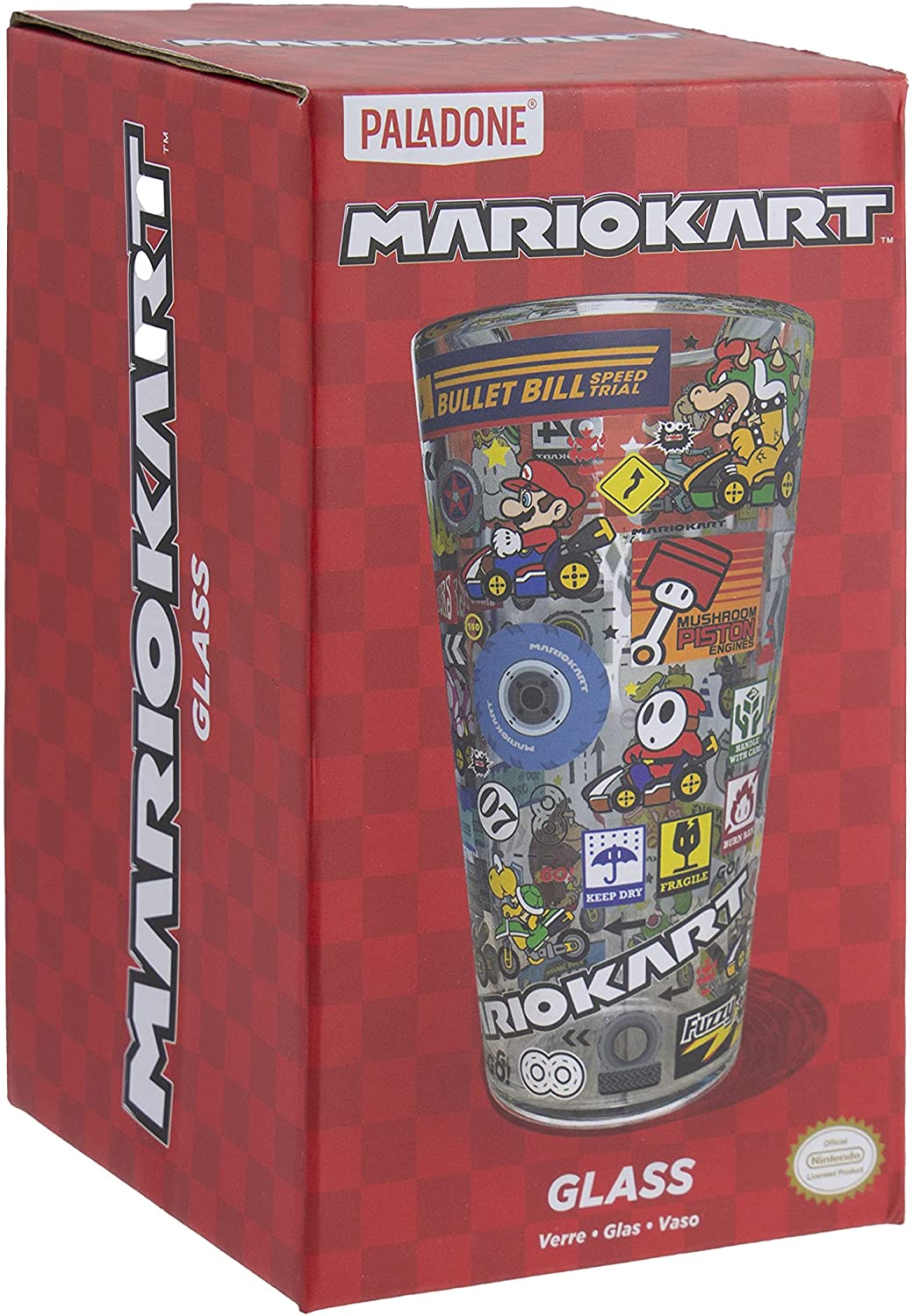 Mario Kart Glass