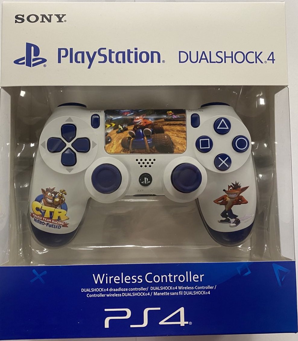 Dualshock 4 V2 Wireless Controller (Custom Crash Bandicoot - PlayStation 4 Kontrollerek