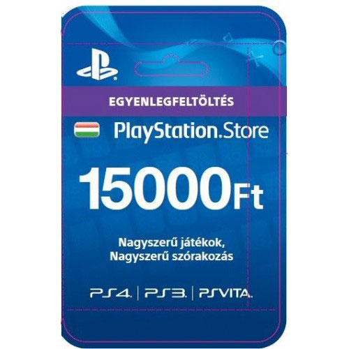 Sony Playstation PSN Card 15000ft-os (Feltöltőkártya)